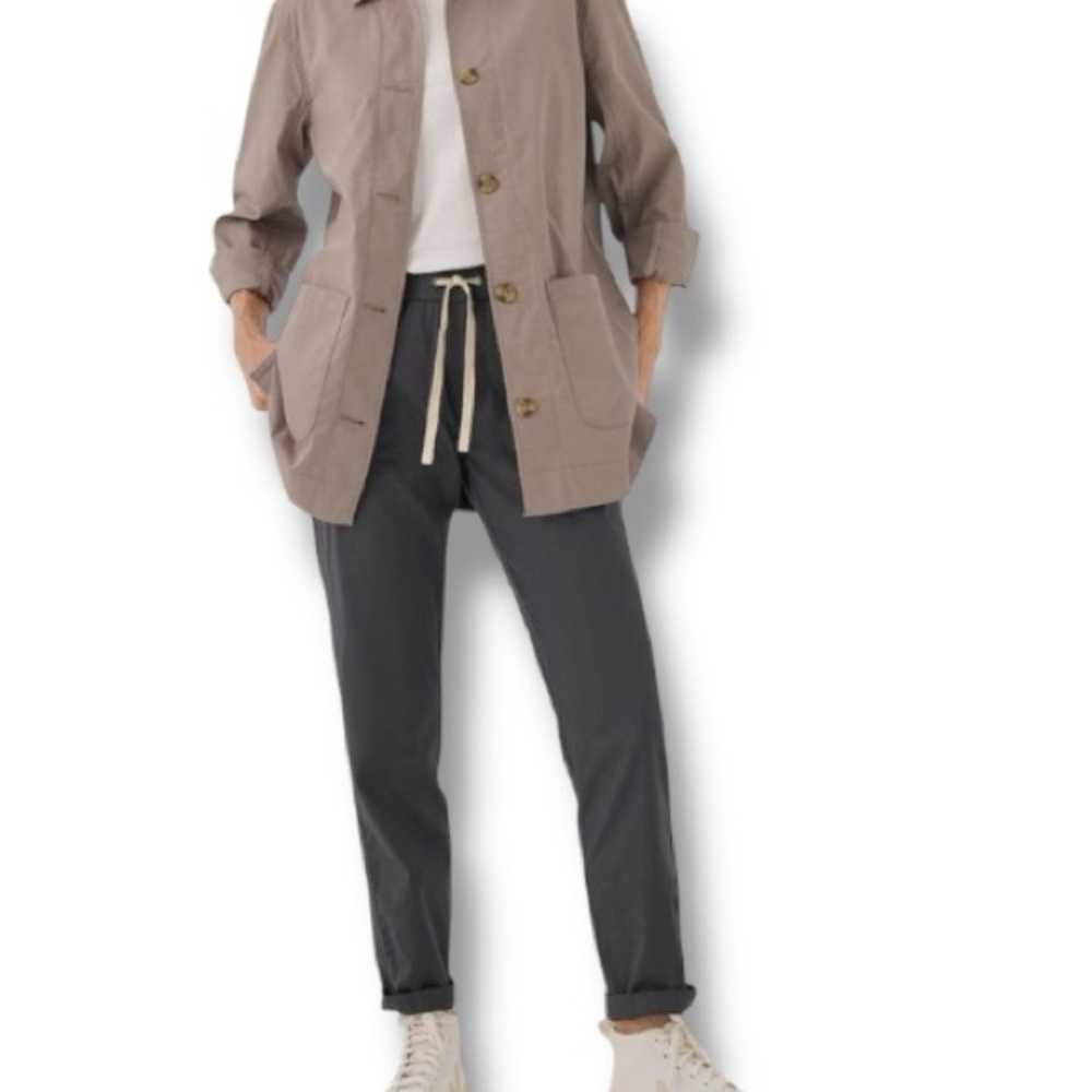 Pact Organic Cotton Twill Drawstring Pants Size XXXL in Storm Gray NWT - Picture 5 of 10